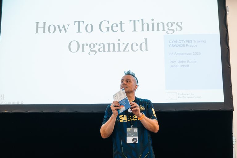 cyanotypes, training, creative skills week, prague